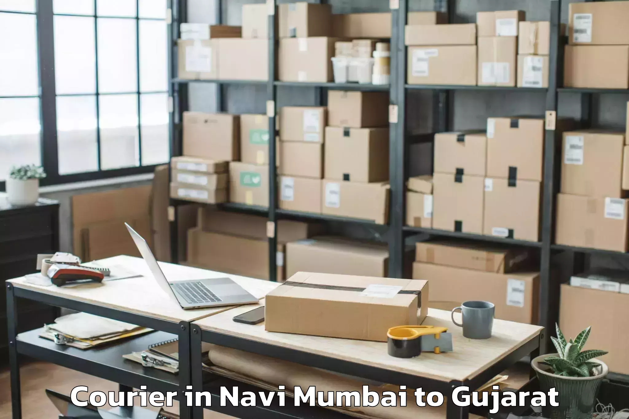 Quality Navi Mumbai to Garbada Courier